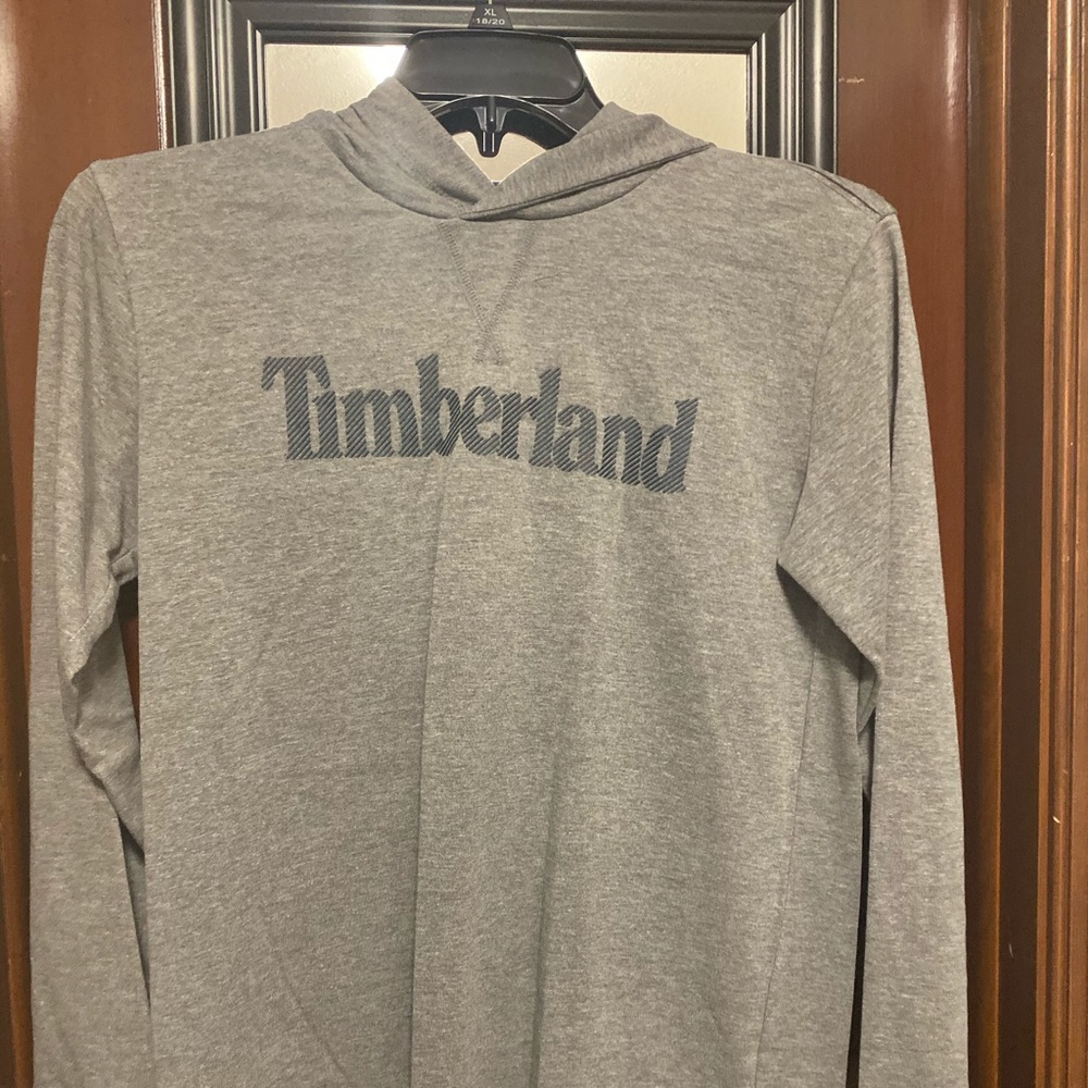 New w tags Timberland long sleeve hooded shirt*